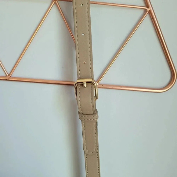 AHDORNED, New, Dakota Taupe Vegan Leather Fringe Crossbody Purse Tote Bag - Picture 10 of 15